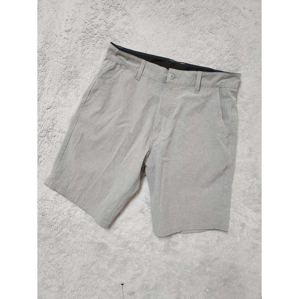 Ron Jon Shorts Mens 34 Surf Shop Hybrid Casual Walk Gray Surf Swim Beach Swim